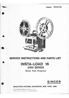 Singer 16 - 2100 Series manual. Camera Instructions.